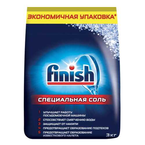 Соль специальная для посудомоечных машин Finish 3кг в Gipfel