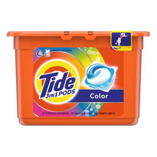 Гель для стирки Tide в растворимых капсулах color 15*24.8 г в Gipfel