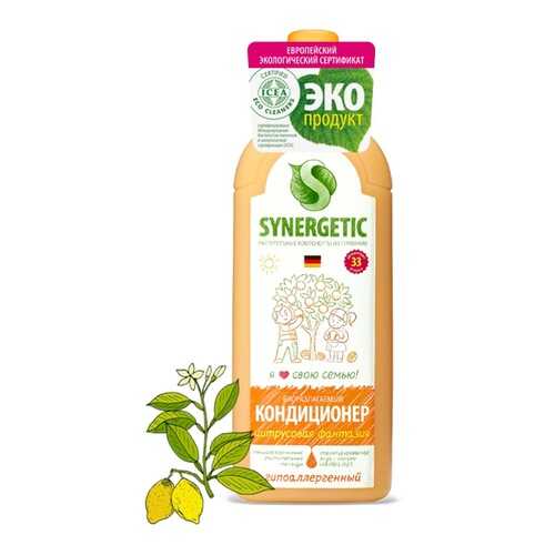 Кондиционер для белья Synergetic цитрусовая фантазия 1000 мл в Gipfel