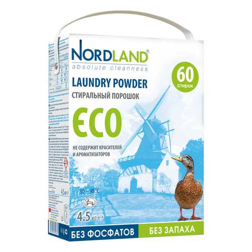 Порошок для стирки Nordland eco универсальный 4.5 кг в Gipfel