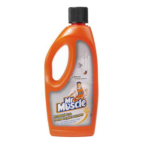 Средство для очистки труб и сливов Mr.Muscle активный гель 500 мл в Gipfel