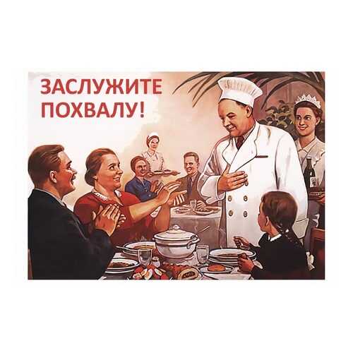 Плакат СТ-Диалог Заслужите похвалу!, СОВ-888, бумага, 60х40 см в Gipfel