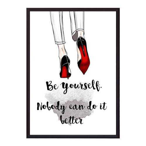 Постер в рамке Be yourself 30х40 см в Gipfel