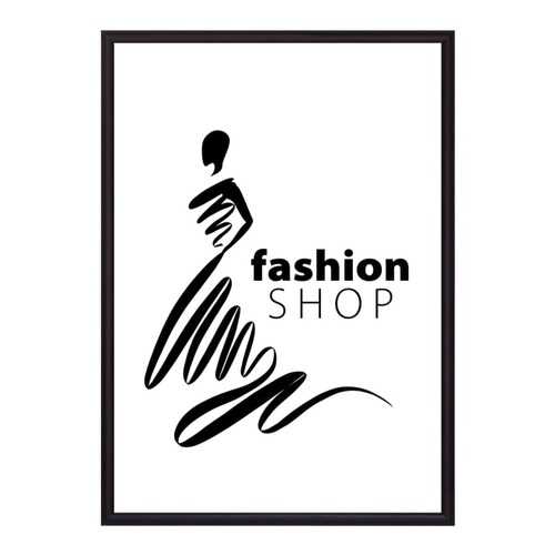 Постер в рамке Fashion shop 50х70 см в Gipfel