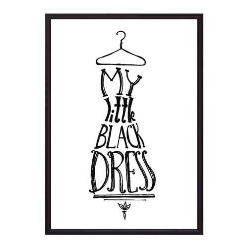 Постер в рамке Little Black Dress 21х30 см в Gipfel