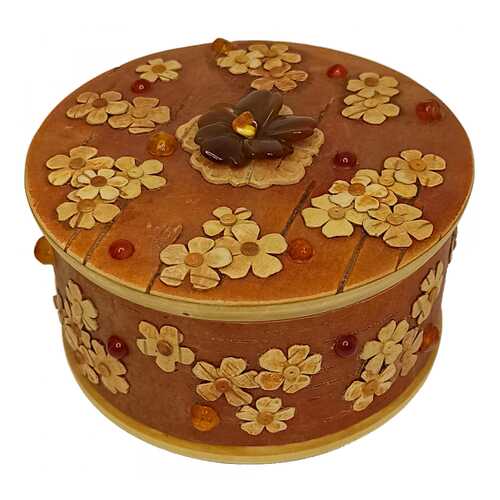 Шкатулка Туесок Каменная роза из сердолика в Gipfel