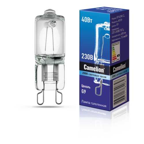 Лампочка Camelion G9, Теплый свет 40 Вт, Галогенная в Gipfel