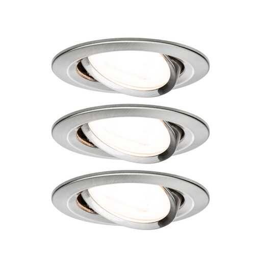Светильник встраиваемый, комплект Nova LED 3x6,5 GU10 Eisen gb 93429 в Gipfel