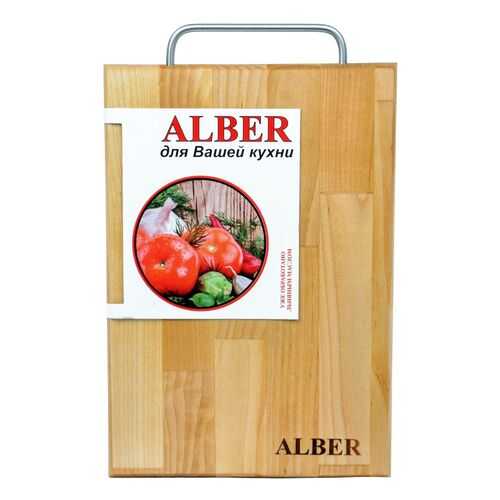 Разделочная доска Alber деревянная прямоугольная 34х22 см в Gipfel