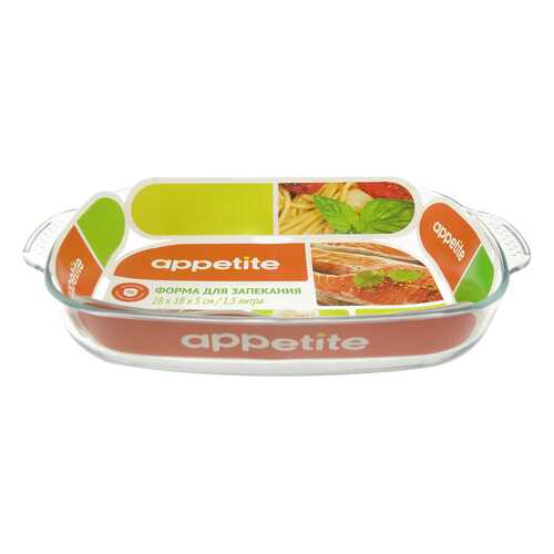 Форма стекл прям 28х18х5см/1,5л с руч ТМ Appetite в Gipfel