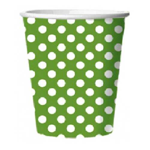 Стакан картонный Bulgaree Green зеленый горох 0.25 л 10 шт в Gipfel