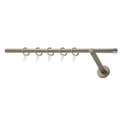 Карниз металлический Art Decor WERDECO,хром матовый, рифленая труба, 1,6м, d16мм в Gipfel