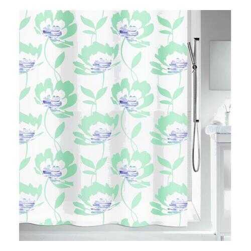 Штора декоративная для ванной комнаты Spirella Blossom Green peva 180X200 в Gipfel